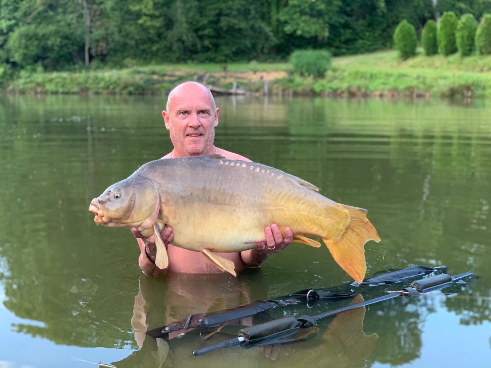 Carp caught at dusk on The Cabin Lake