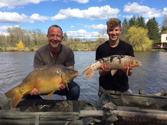 Carp caught at Lodge Lakes French carp fishing holiday — Jason & Dan (AKA: Dumb & Dumber!)