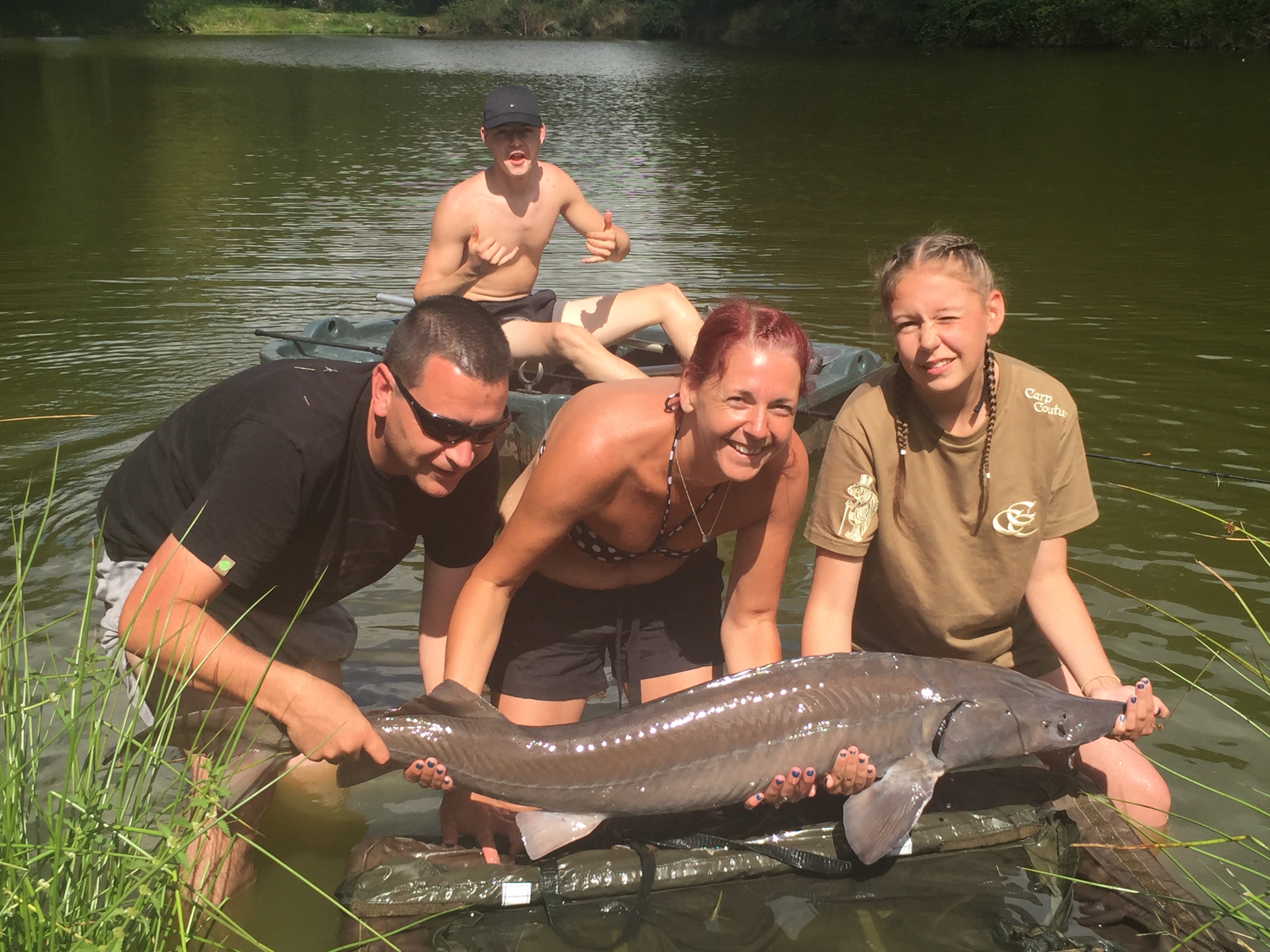 Carp caught at Lodge Lakes French carp fishing holiday — The Big Summer Blowout Gang