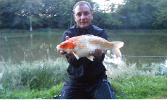 Carp caught at Lodge Lakes French carp fishing holiday — Matt, Tony, Eamon