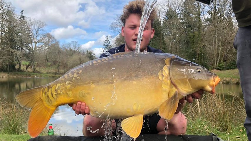 Carp caught at Lodge Lakes French carp fishing holiday — Lodge Lakes Campers