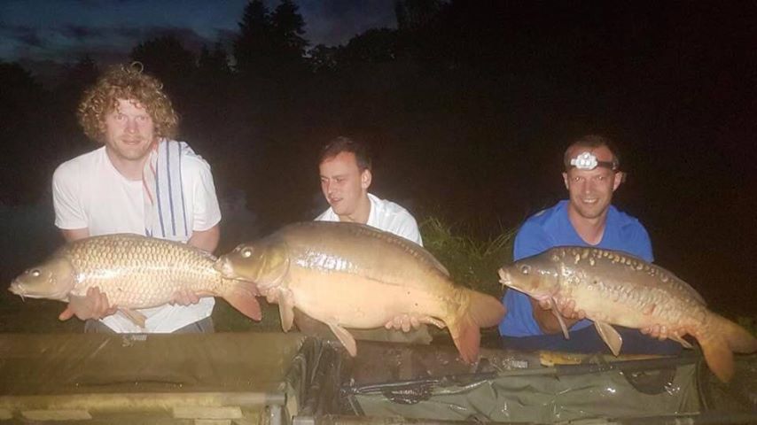 Carp caught at Lodge Lakes French carp fishing holiday — Please Gary “Friends Forever”