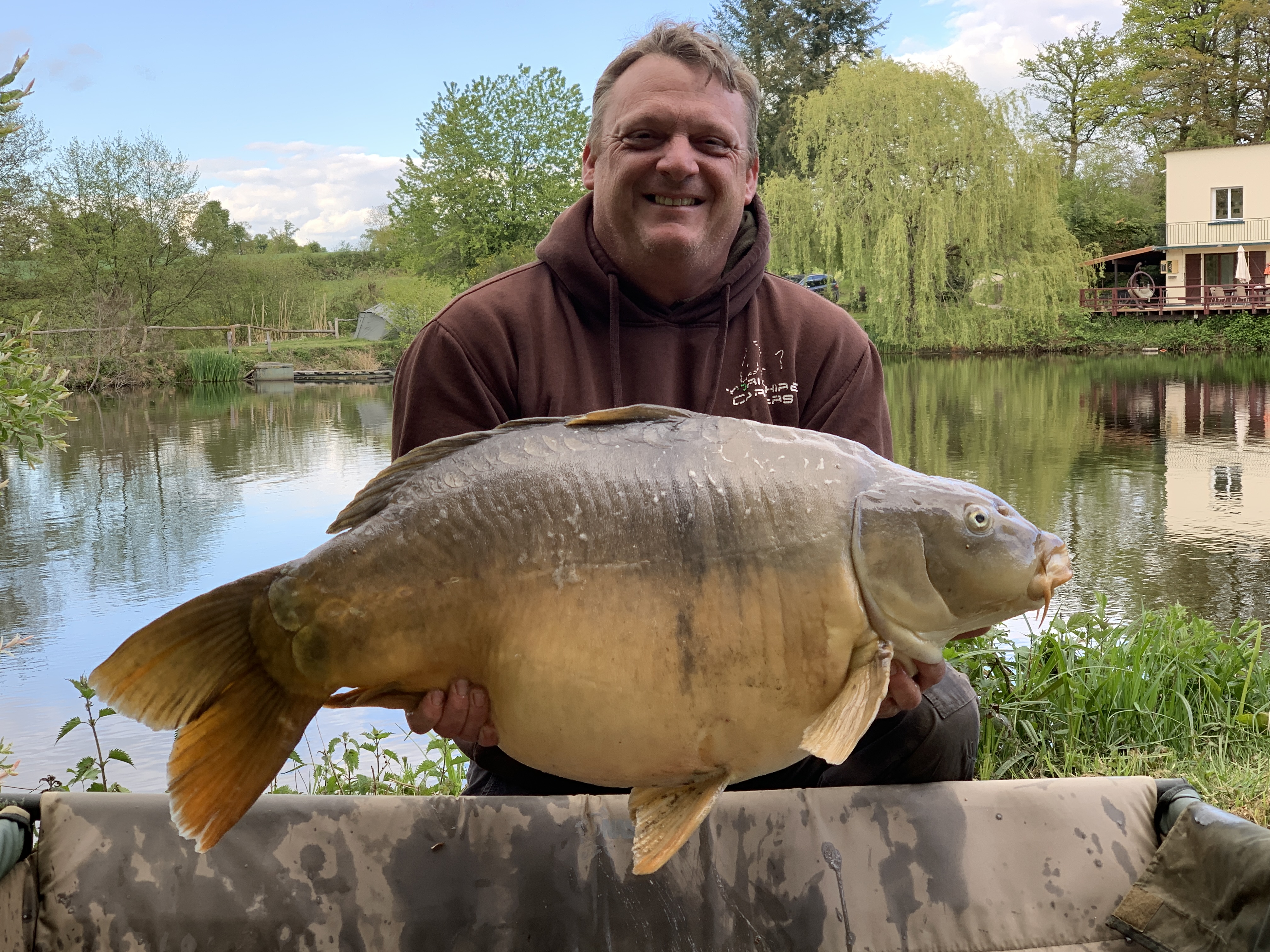 Carp caught at Lodge Lakes French carp fishing holiday — The Part Timers