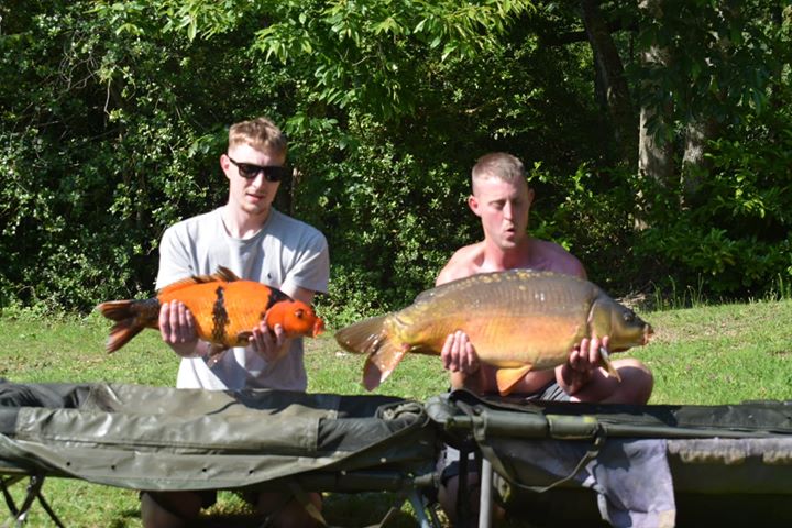 Carp caught at Lodge Lakes French carp fishing holiday — Leeds Lads