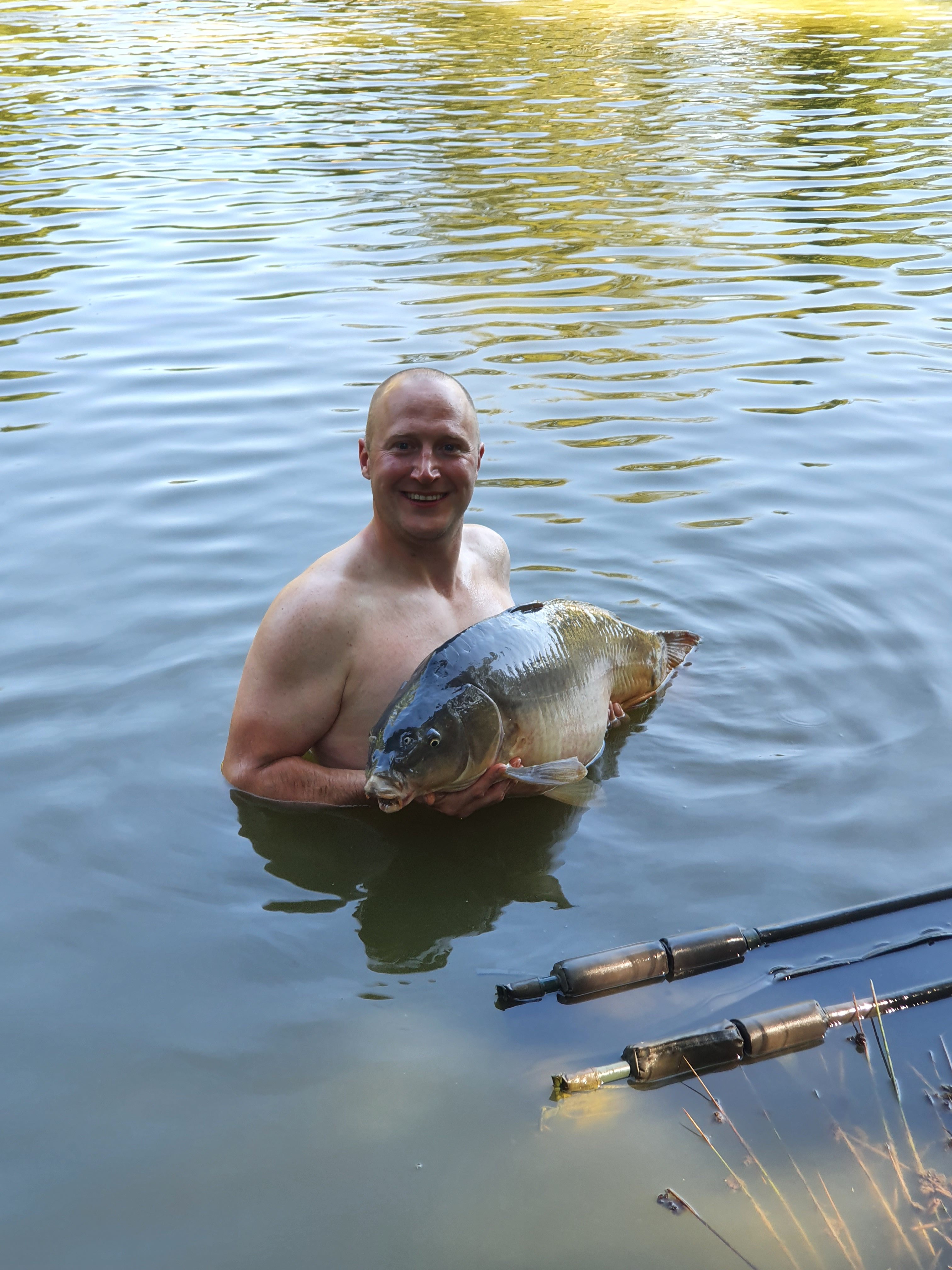 Carp caught at Lodge Lakes French carp fishing holiday — Sarah & Lee
