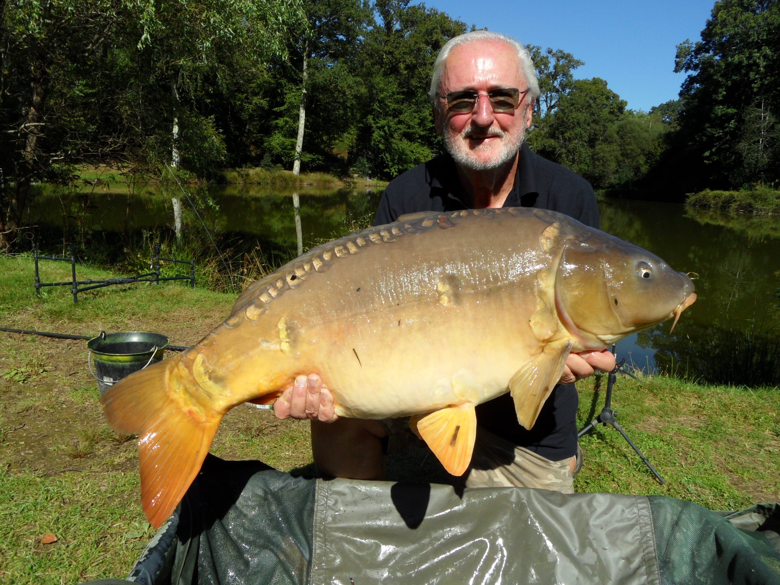 Carp caught at Lodge Lakes French carp fishing holiday — The Geezers – Part 14 – At the Cabin Lake