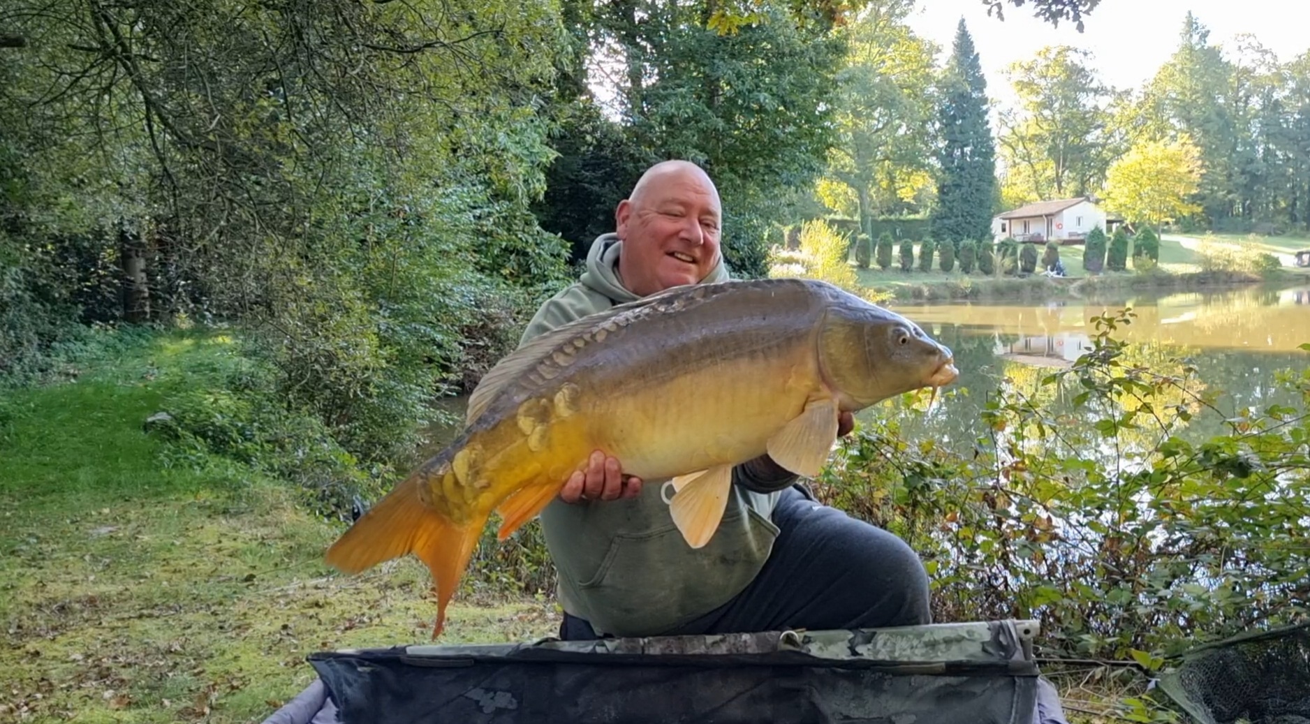 Carp caught at Lodge Lakes French carp fishing holiday — Watford Posse  – At the Cabin Lake