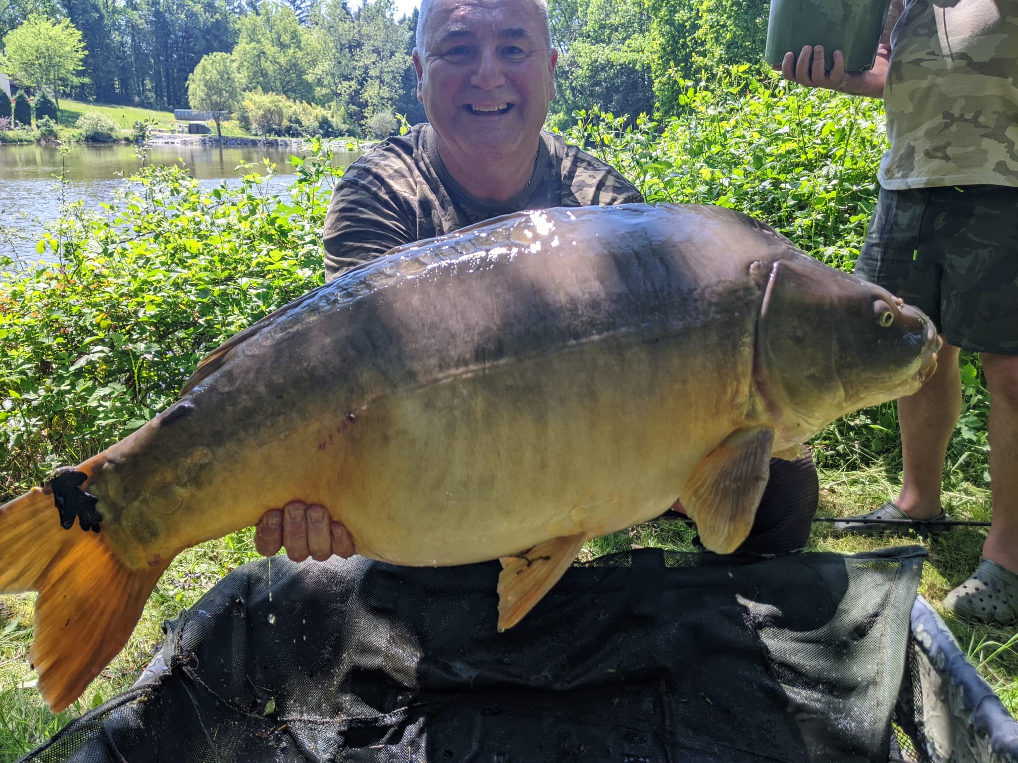 Carp caught at Lodge Lakes French carp fishing holiday — Course Fishermen Go Carp Fishing