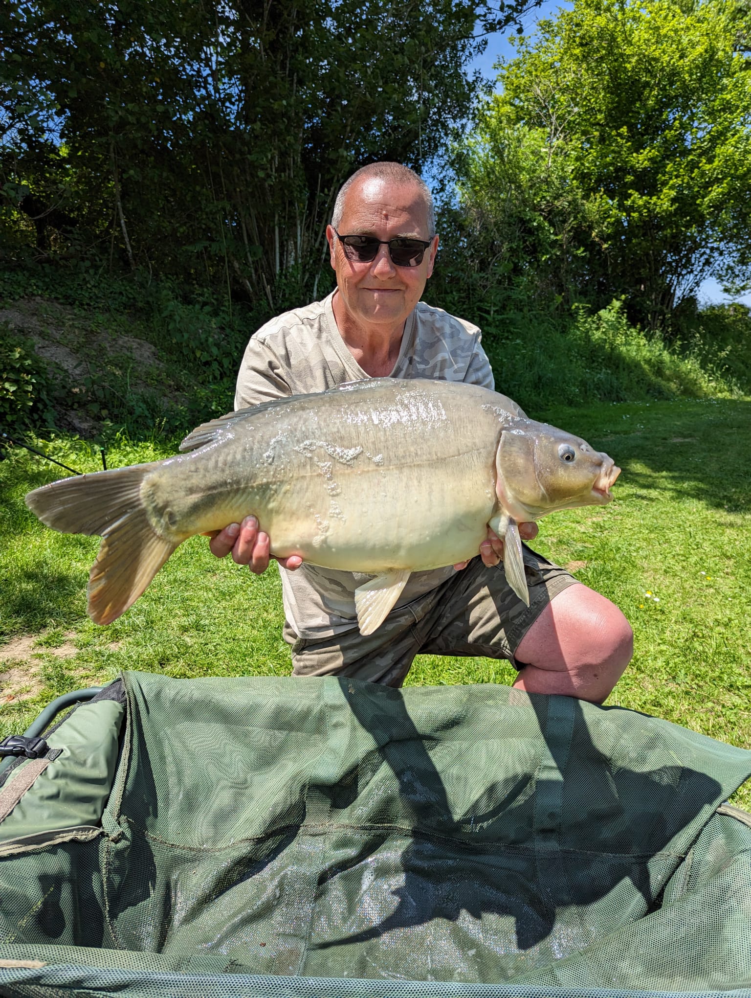 Carp caught at Lodge Lakes French carp fishing holiday — Course Fishermen Go Carp Fishing