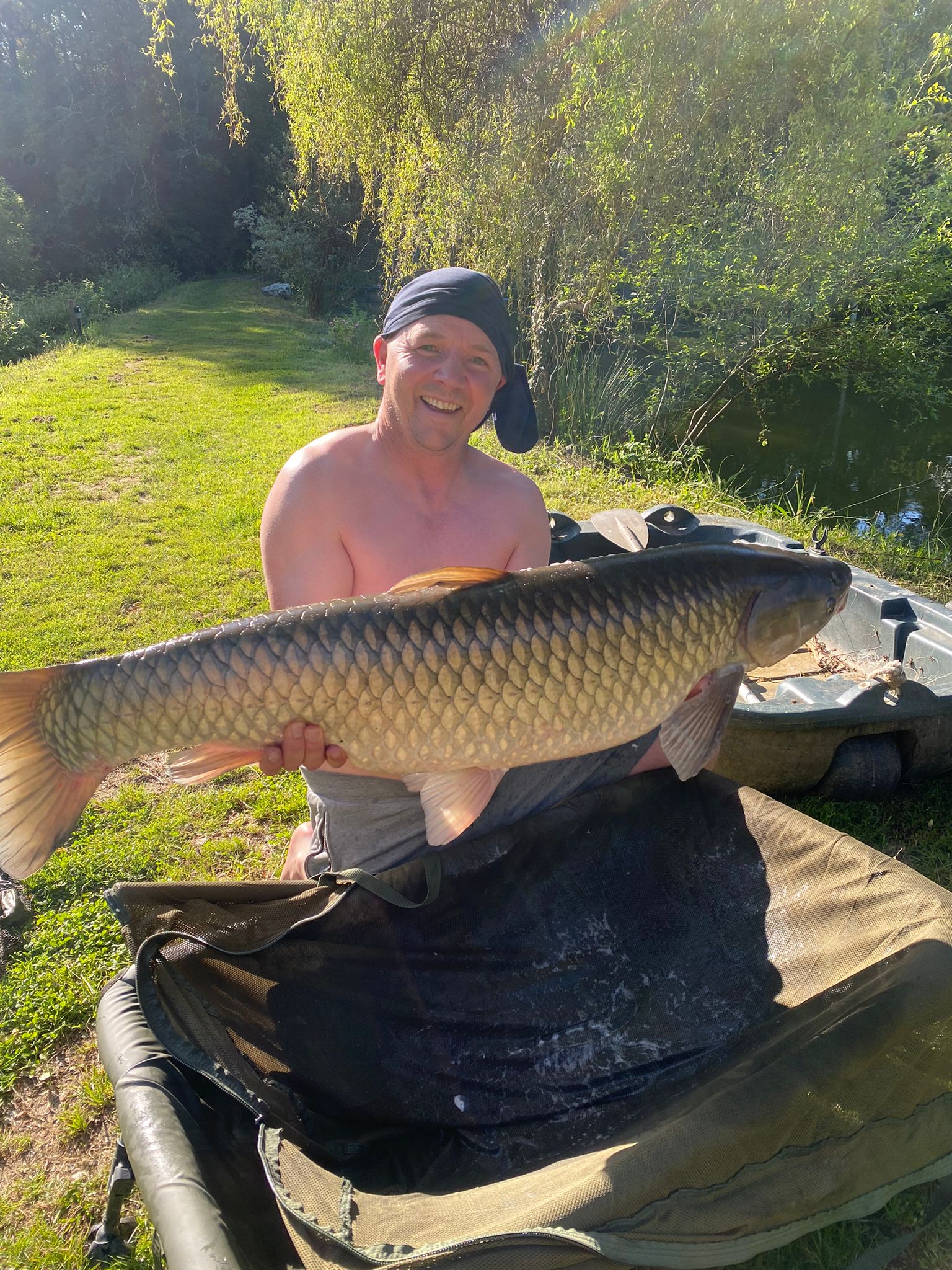 Carp caught at Lodge Lakes French carp fishing holiday — Rob & Emma