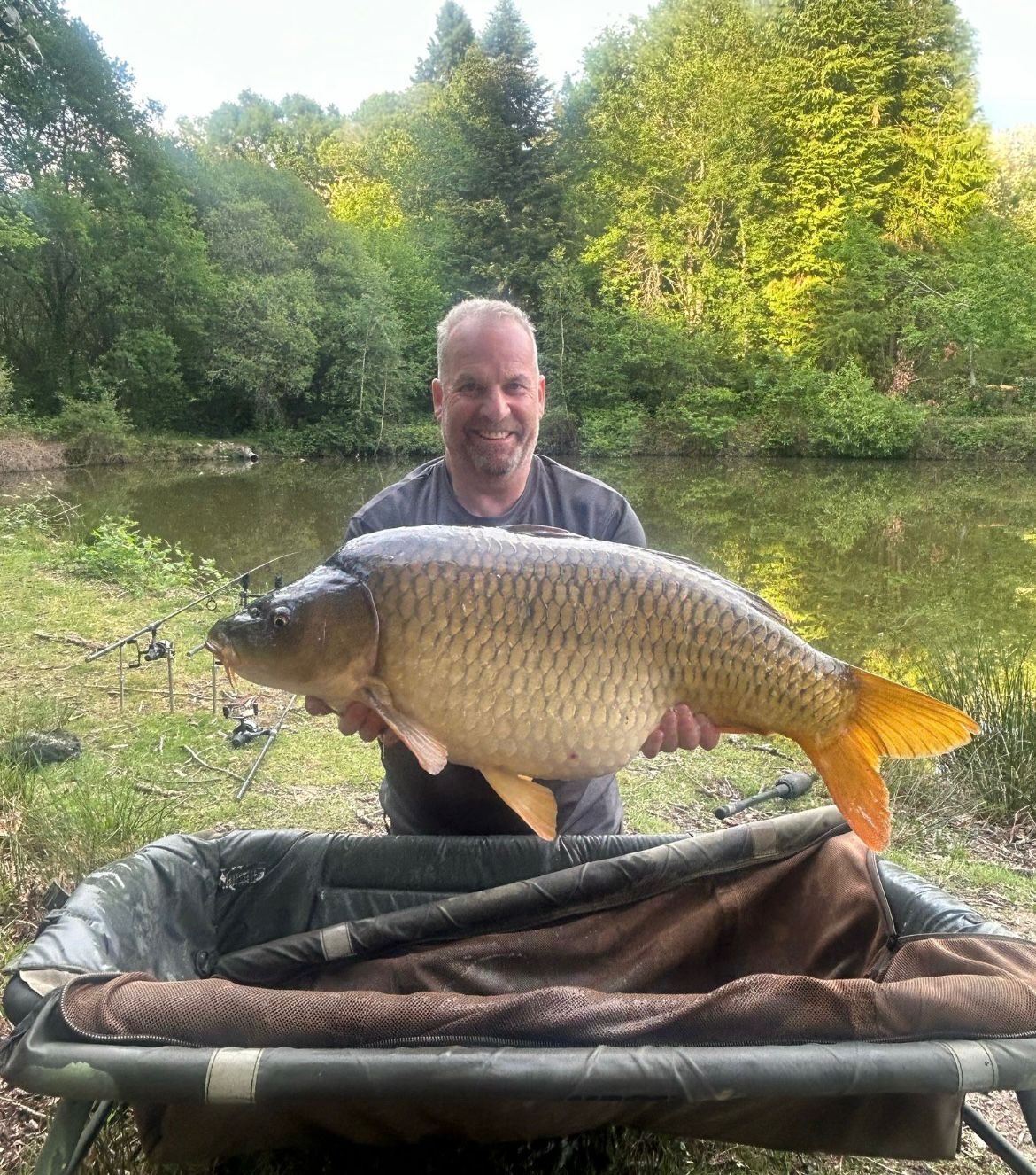 Carp caught at Lodge Lakes French carp fishing holiday — Wright Place, Wright Time