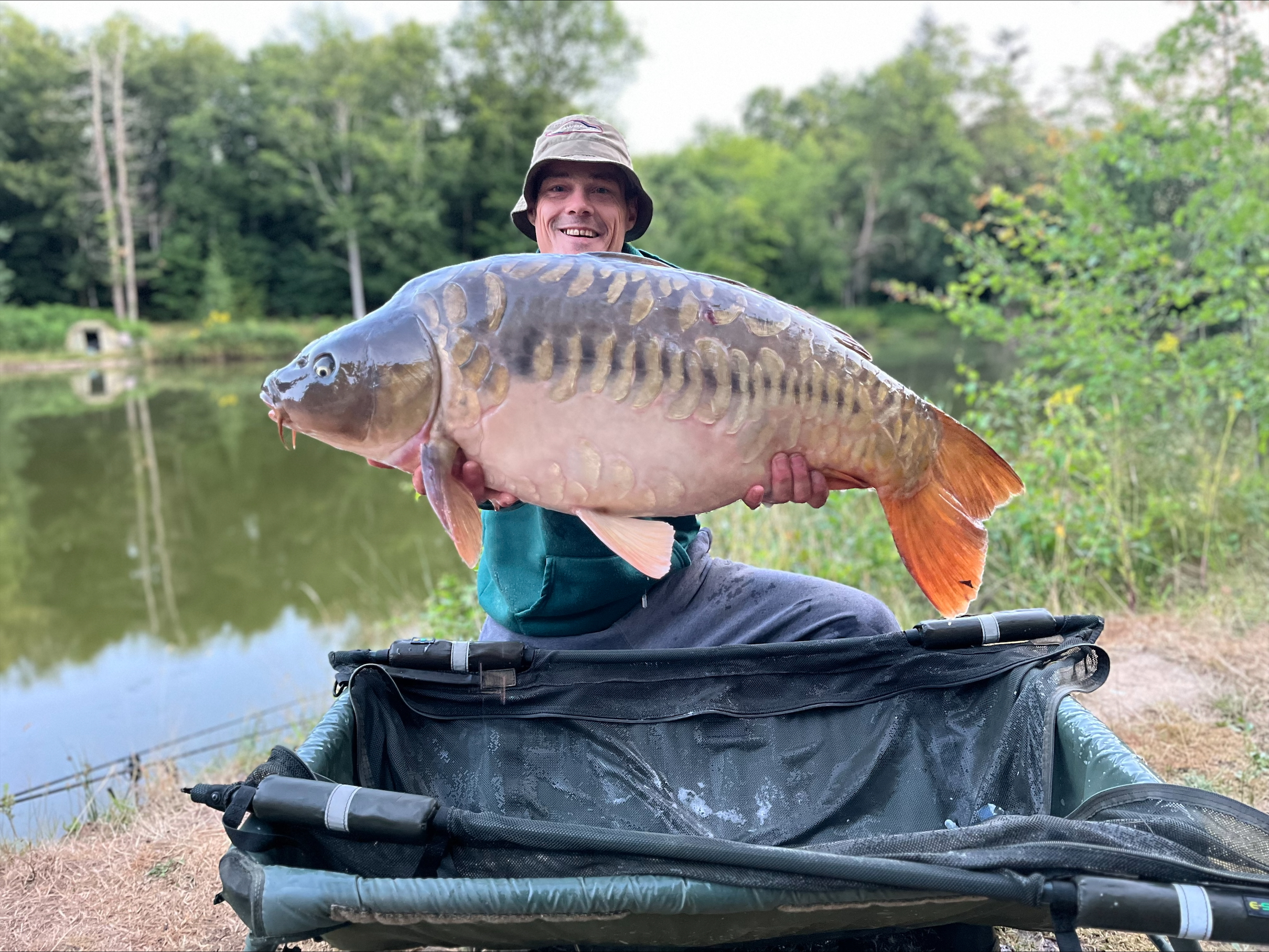 Carp caught at Lodge Lakes French carp fishing holiday — Vierge Française