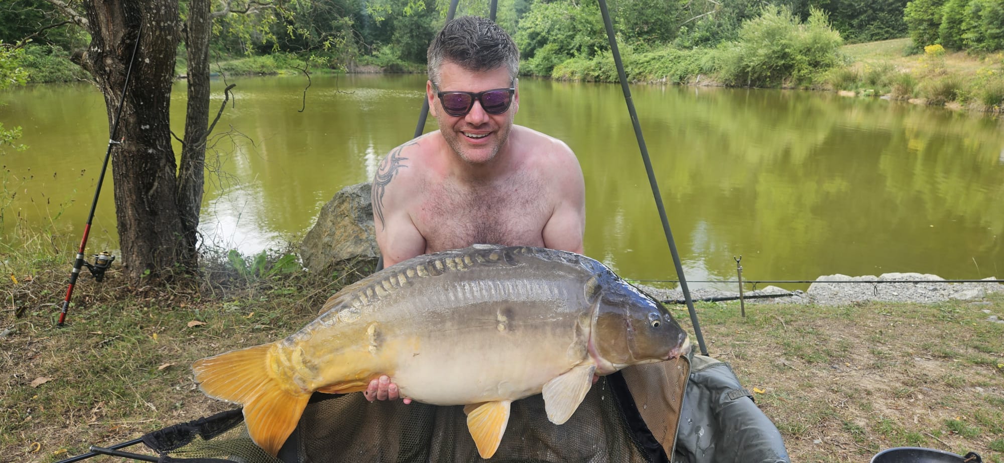 Carp caught at Lodge Lakes French carp fishing holiday — Simon D